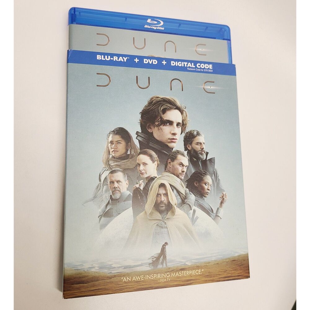 Dune (2021) Blu-ray DVD Combo Set Sci-Fi Movie Like New No Digital Code